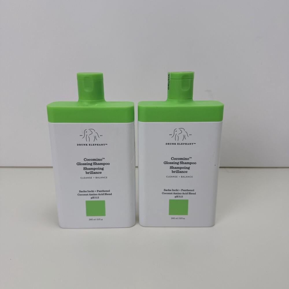 Drunk Elephant Cocomino Glossing Brilliance Shampoo 8 oz X2